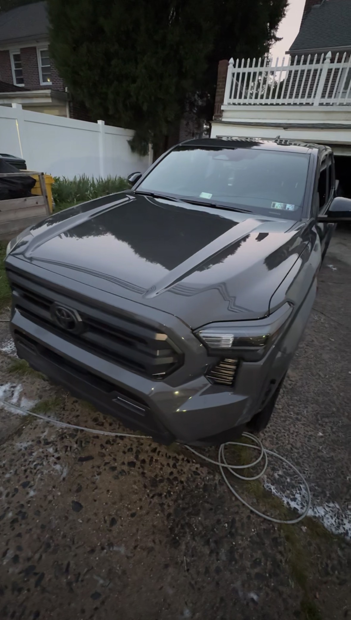 Glossy protected vehicle paint after ceramic coating preparation