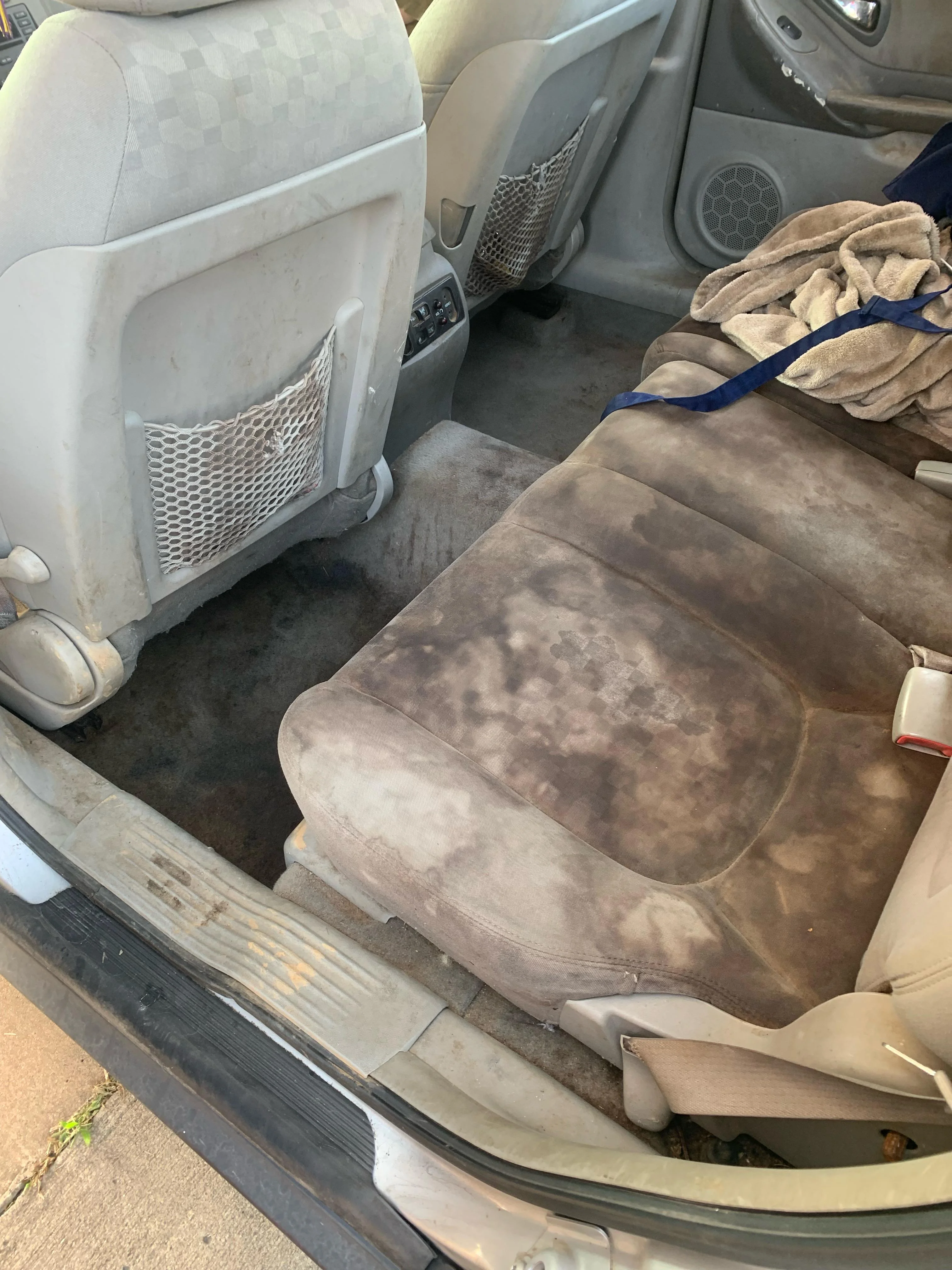 Heavy interior stain cleaning