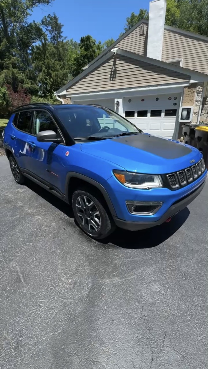 Clean blue SUV